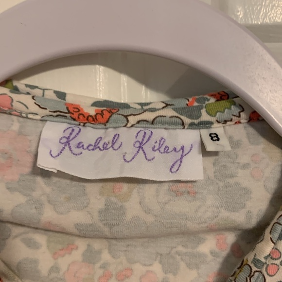 Girl’s flower pattern long sleeve top with collar, size 8, Rachel Riley - Picture 3 of 3